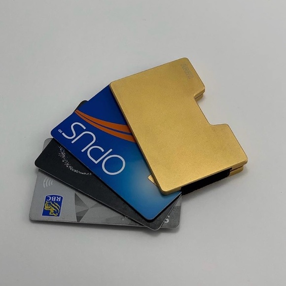 Slim Aluminum Minimalist Card Holder NIB - Picture 3 of 6